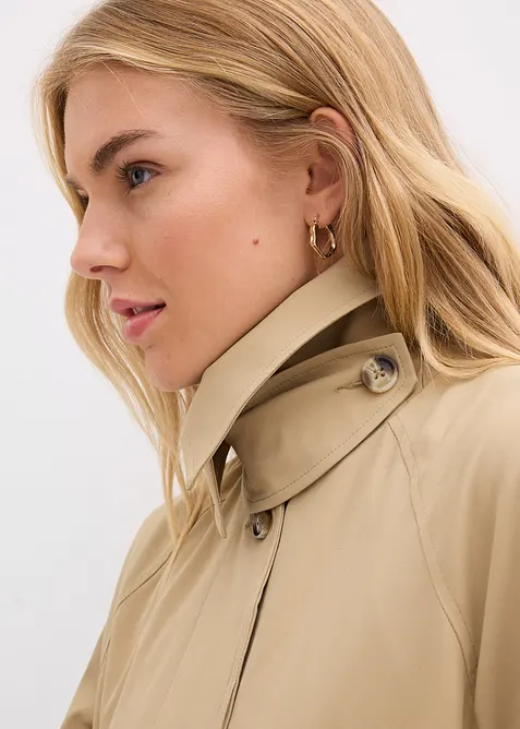 Trenchcoat med slejf, bonprix