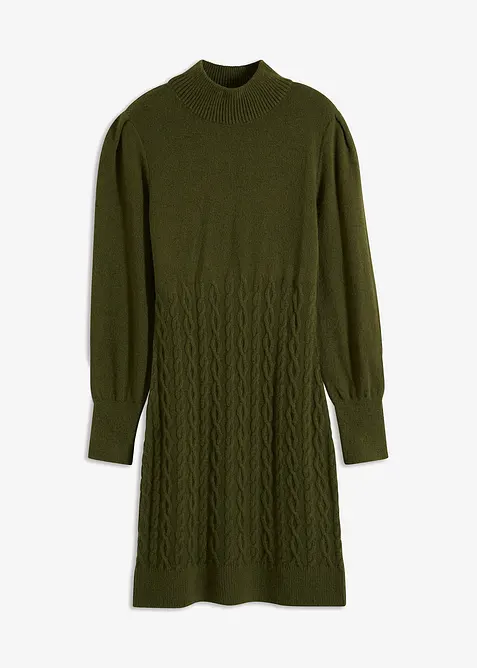 Stickad klänning, bonprix