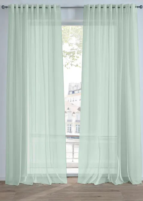 Gardin med lätt batiststruktur (1-pack), bonprix