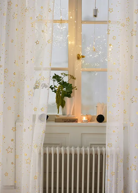 Hängdekoration "Stjärna" med LED-belysning (2-pack), bonprix