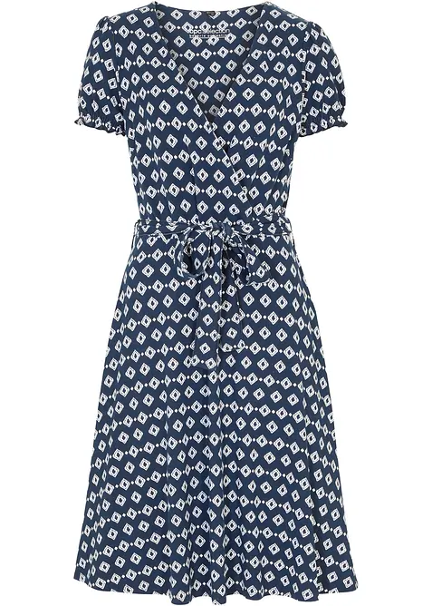 Jerseykl&auml;nning i viskosmix, bonprix