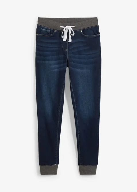 Boyfriend Jeans Mid Waist, med bekv&auml;m midja, bonprix