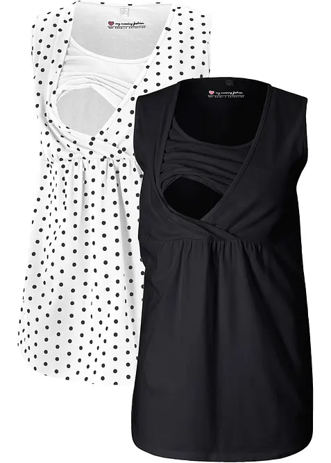 Mamma-/amningslinne (2-pack), bonprix