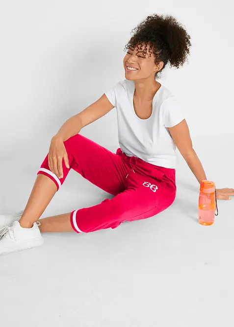 Joggingbyxa i 3/4-l&auml;ngd, av bomullsmix, bonprix