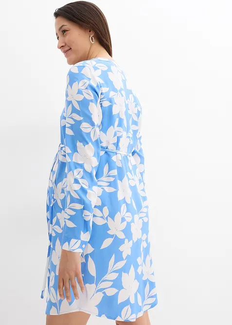 Mamma-/amningsblusklänning i böljande viskos, bonprix