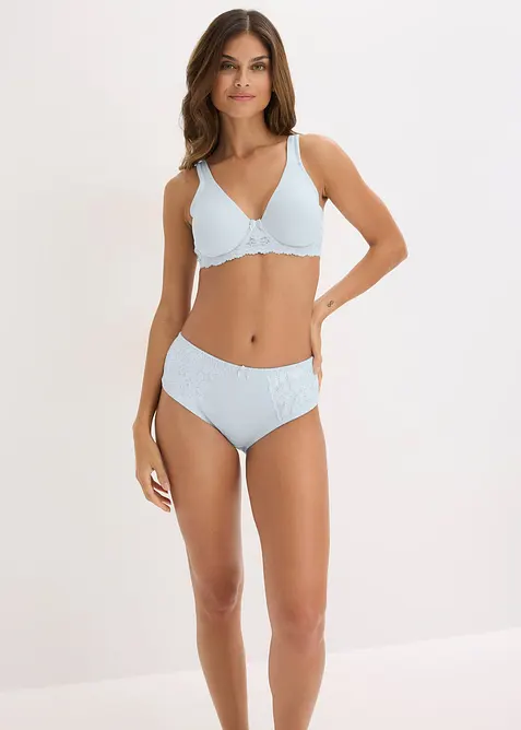 Maxitrosa med skir spets (2-pack), bonprix