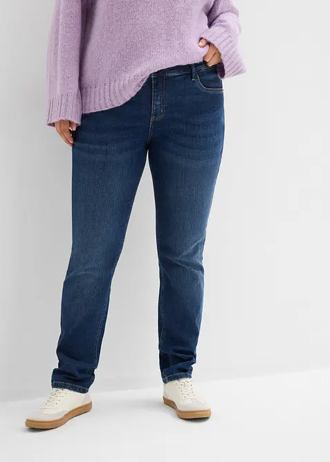 Skinny Jeans Mid Waist i ekologisk bomull, bonprix