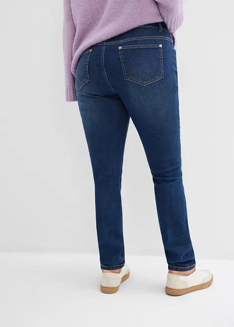 Skinny Jeans Mid Waist i ekologisk bomull, bonprix