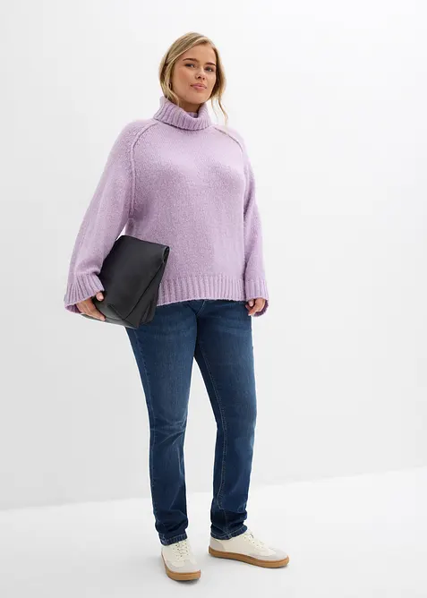 Skinny Jeans Mid Waist i ekologisk bomull, bonprix