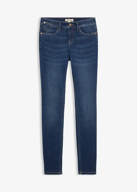 Skinny Jeans Mid Waist i ekologisk bomull, bonprix