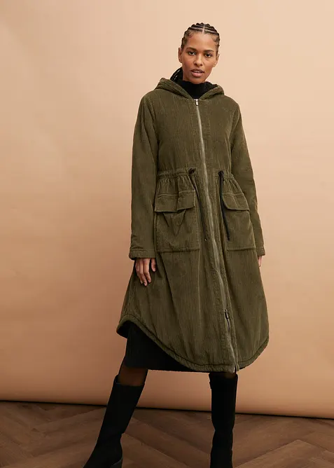 Manchesterkappa med teddyfleecehuva, bonprix