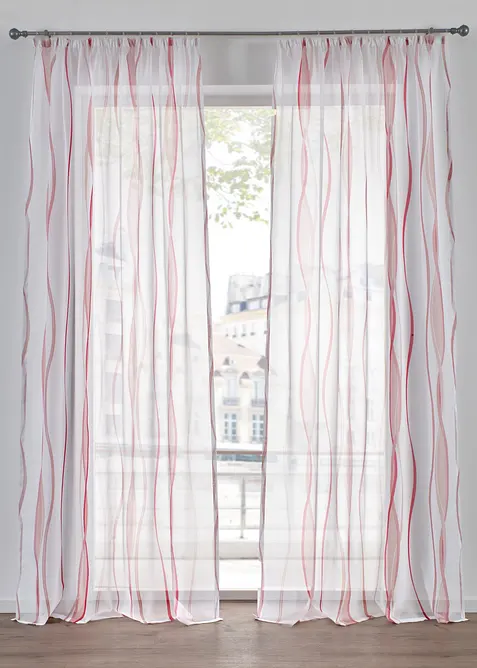 Gardin med v&aring;gm&ouml;nster (1-pack), bonprix