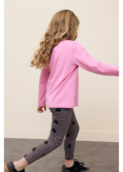 L&aring;ng&auml;rmad topp i ekologisk bomull med stretch (3-pack), bonprix