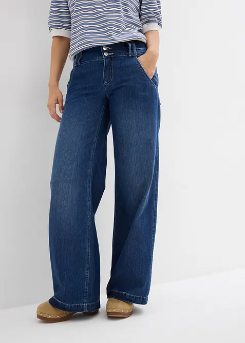 Wide Leg Jeans, High Waist, bonprix