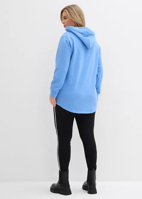 Tr&auml;ningsoverall med l&aring;ng oversizesweatshirt och leggings (2 delar), bonprix