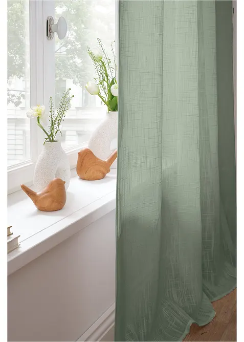 Gardin med struktur (2-pack), bonprix