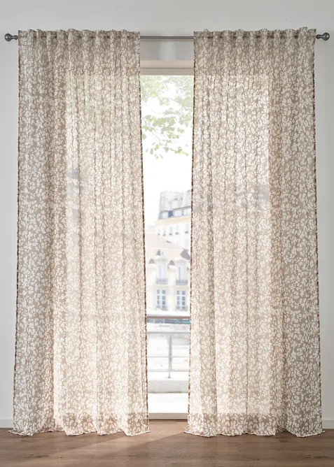 Gardin av batist (2-pack), bonprix