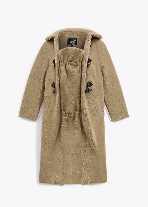 Mammakappa med babyficka i teddyfleece, bonprix