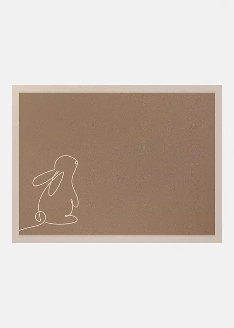 Tv&auml;ttbar d&ouml;rrmatta med p&aring;skmotiv, bonprix