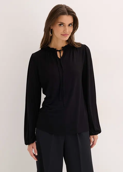 L&aring;ng&auml;rmad topp av viskosmix, bonprix