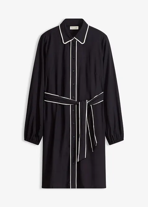 Skjortkl&auml;nning av viskos, bonprix