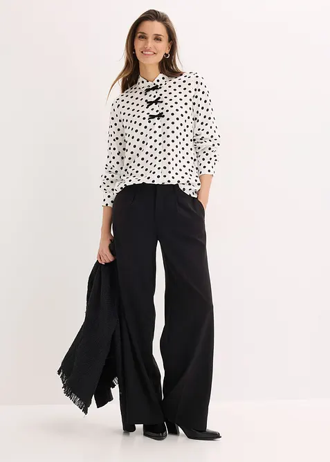 Blus av viskos med mjukt fall, bonprix