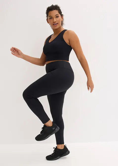 Formande sportleggings i stabilt material, bonprix