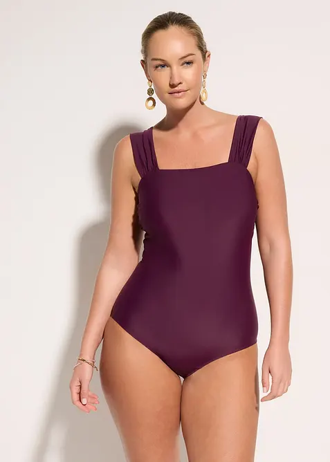 Baddr&auml;kt med medelh&ouml;g formande effekt och breda axelband, bonprix