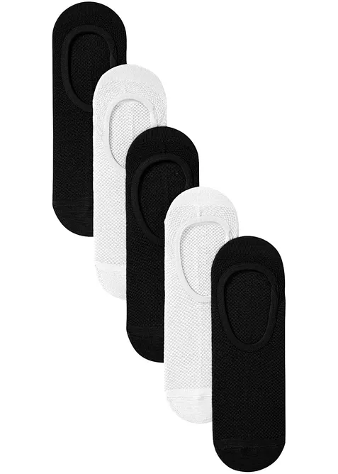 Ankelstrumpor i svalkande polyester (5-pack), bonprix
