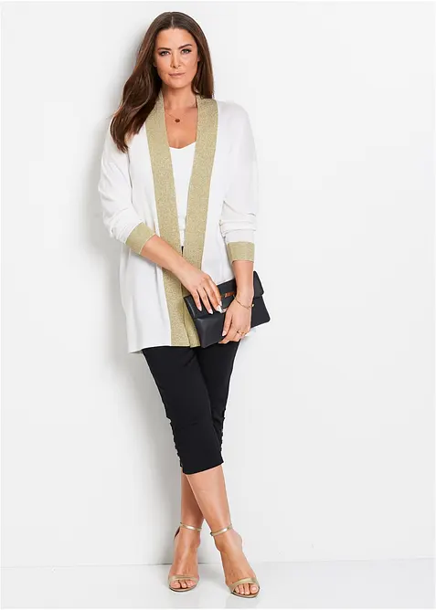 Stretchig dra p&aring;-byxa i 7/8-l&auml;ngd, bonprix