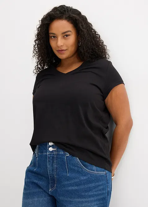 T-shirt i ekologisk bomull (2-pack), bonprix