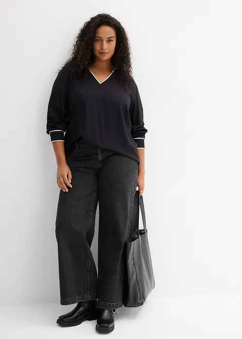 Blustunika i b&ouml;ljande viskos, bonprix