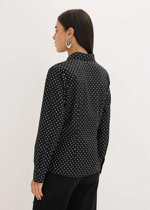 Skjortblus med bomull (2-pack), bonprix