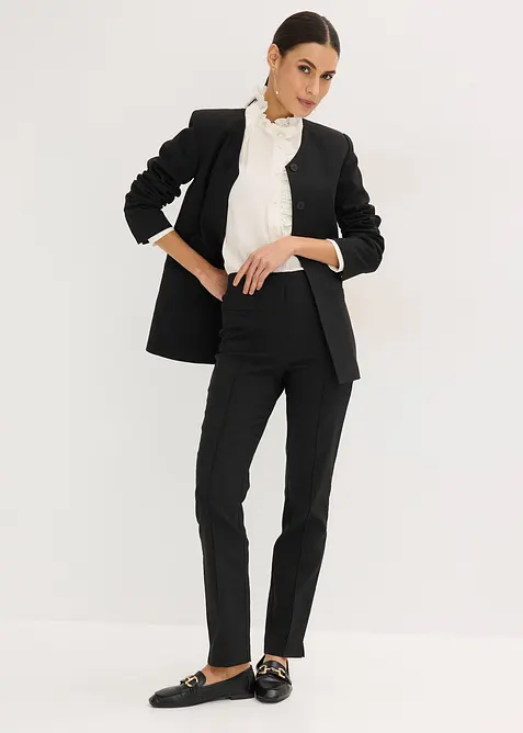 Vid dra-p&aring; byxa av bengalin, bonprix