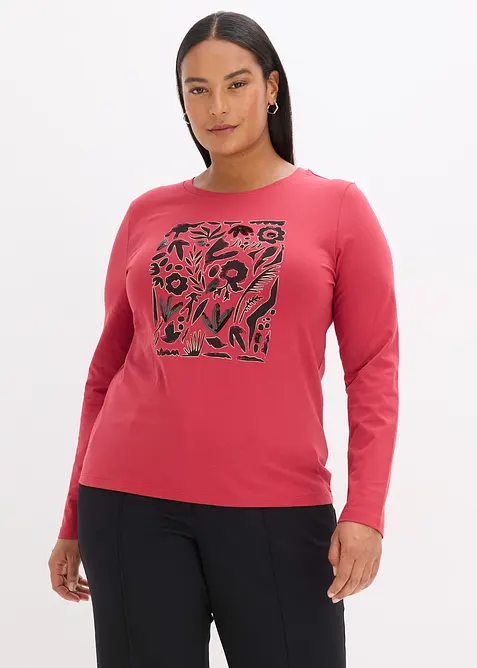 L&aring;ng&auml;rmad topp med ekologisk bomull, bonprix