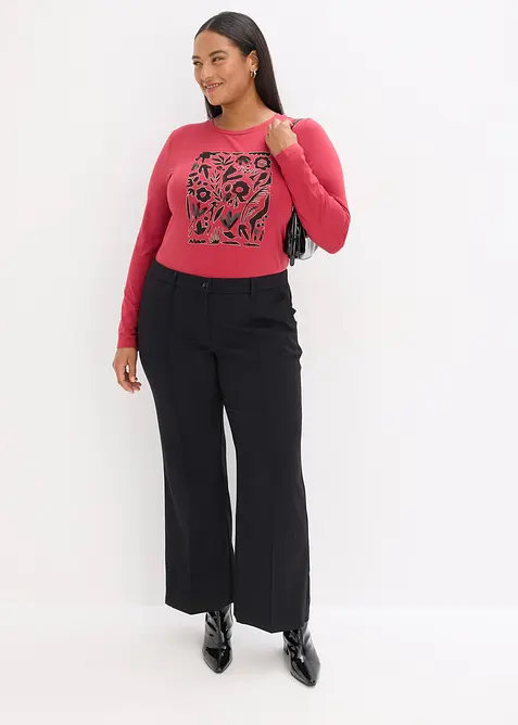 L&aring;ng&auml;rmad topp med ekologisk bomull, bonprix