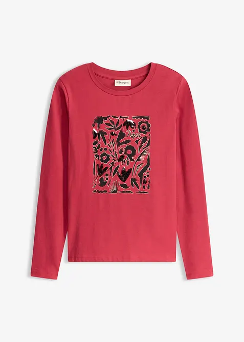 L&aring;ng&auml;rmad topp med ekologisk bomull, bonprix