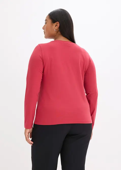 L&aring;ng&auml;rmad topp med ekologisk bomull, bonprix