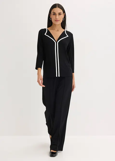 Topp med kontrasterande kant, bonprix