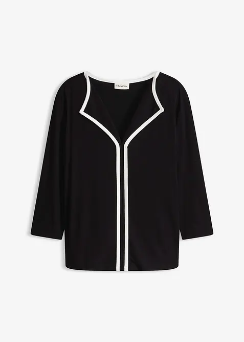 Topp med kontrasterande kant, bonprix