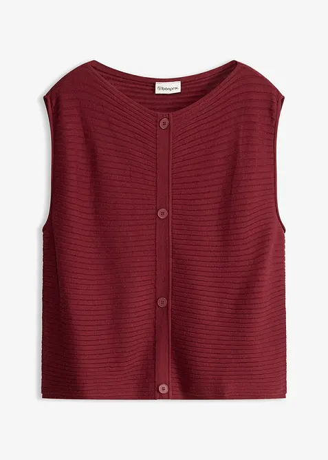 Stickad kl&auml;nning och v&auml;st (2 delar), bonprix