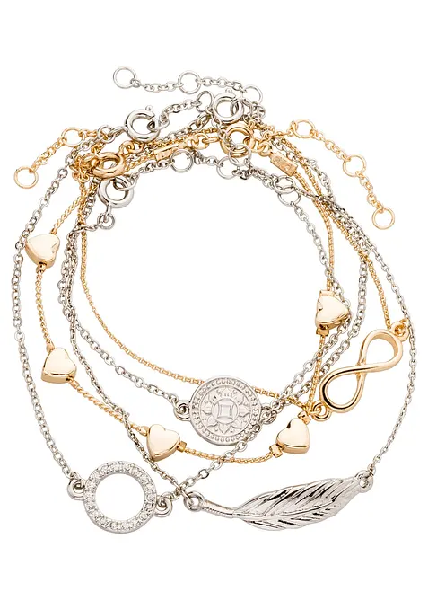 Armbandsset (5 delar), bonprix