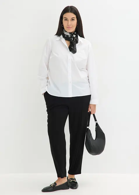 Dra p&aring;-byxa med sydda pressveck, bonprix