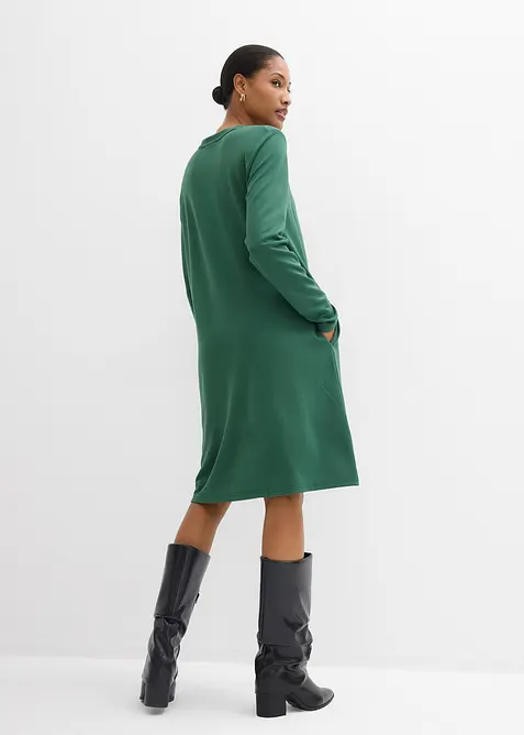 A-linjeformad trik&aring;kl&auml;nning i viskosmix, bonprix