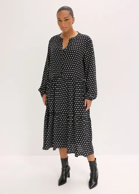 Midikl&auml;nning av viskos med mjukt fall, bonprix