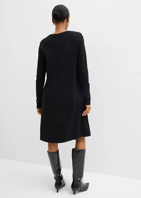 A-linjeformad trik&aring;kl&auml;nning i viskosmix, bonprix