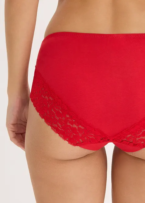 Hipstertrosa med spets (4-pack), bonprix