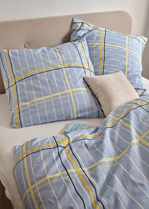 P&aring;slakanset med rutm&ouml;nster, bonprix