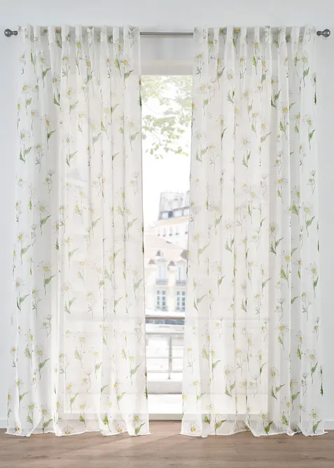 Gardin med blomm&ouml;nster (1-pack), bonprix