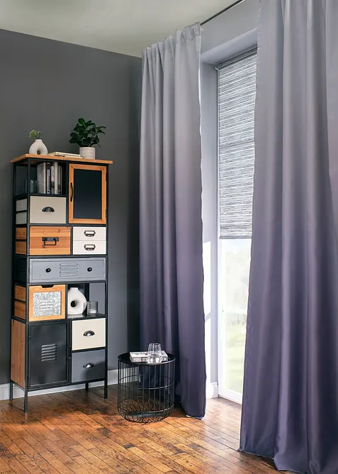 M&ouml;rkl&auml;ggande gardinl&auml;ngd med f&auml;rgskiftning (1-pack), bonprix